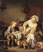 Jean Baptiste Greuze The Verwohnte child oil painting on canvas